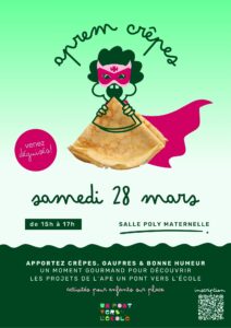 affiche aprem crêpes déguisé 28 mars