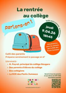 affiche café parents sur le collège